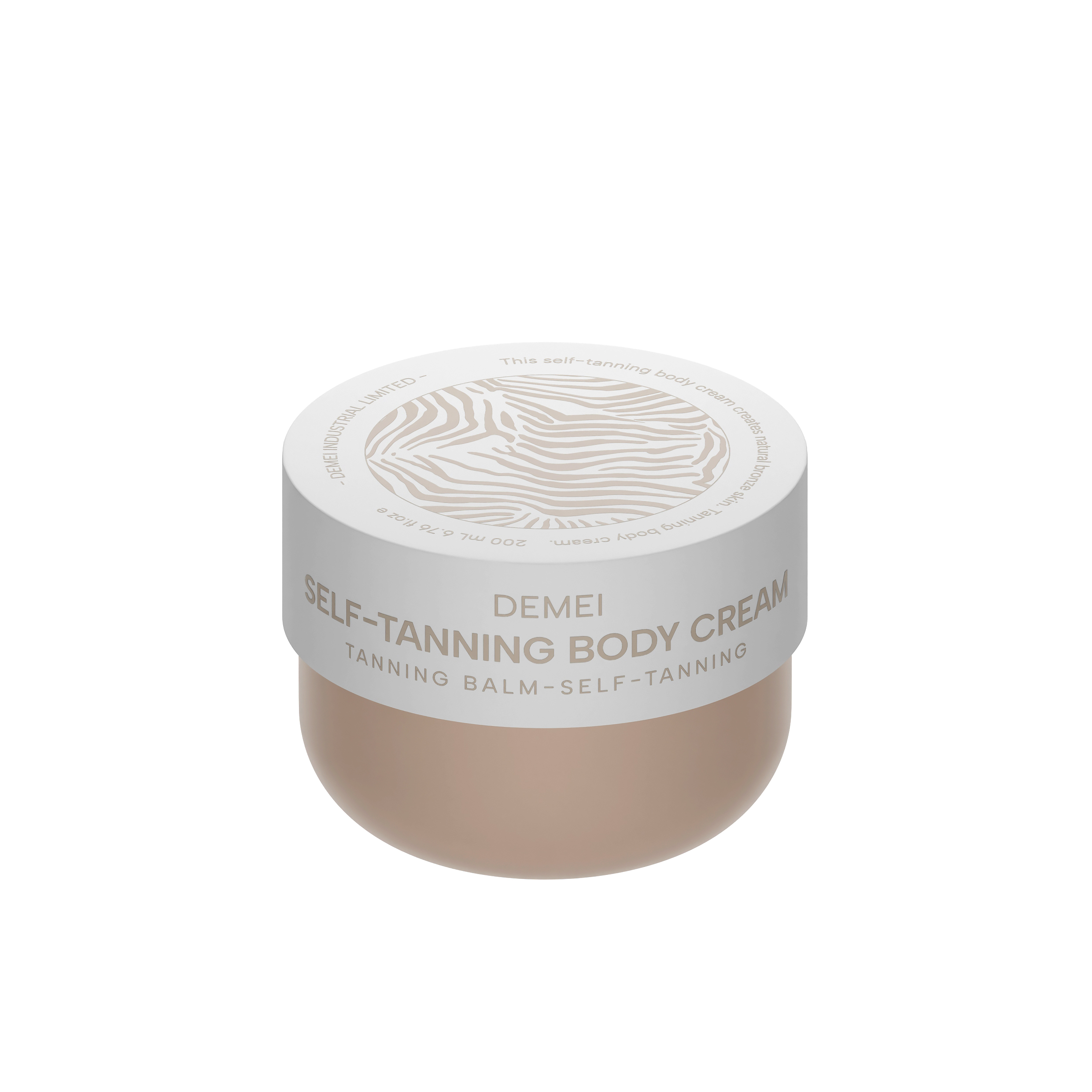 200ml 250ml 450ml PP Cosmetic Cream Jar With Lid For Self Tanning Balm