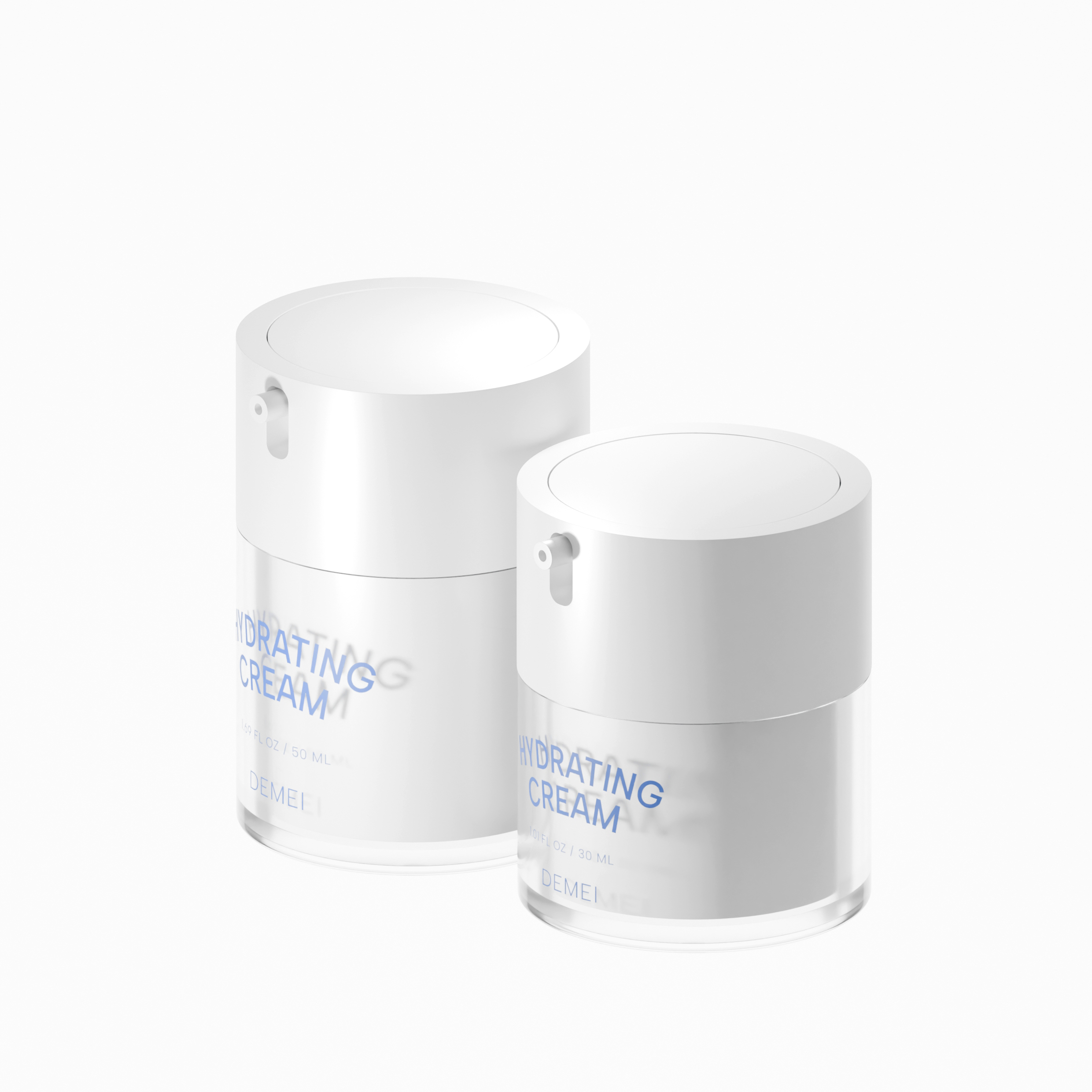 30/50ml airless plastic jar