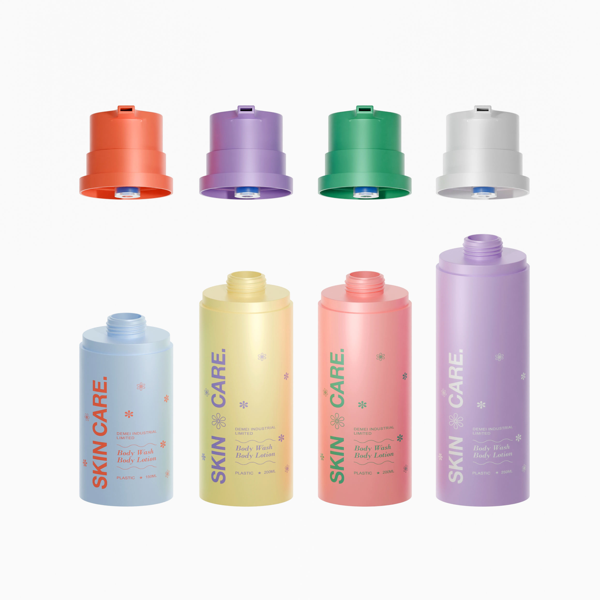 150ml 200ml 250ml PP Airless Lotion Bottle
